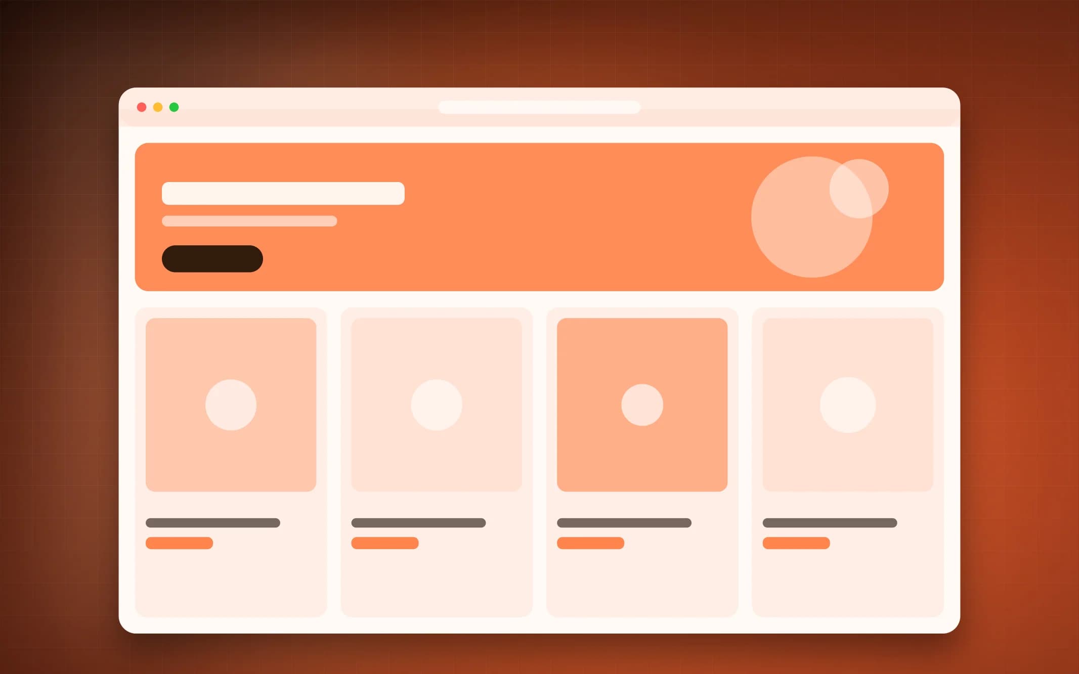 Seasonal collection landing page